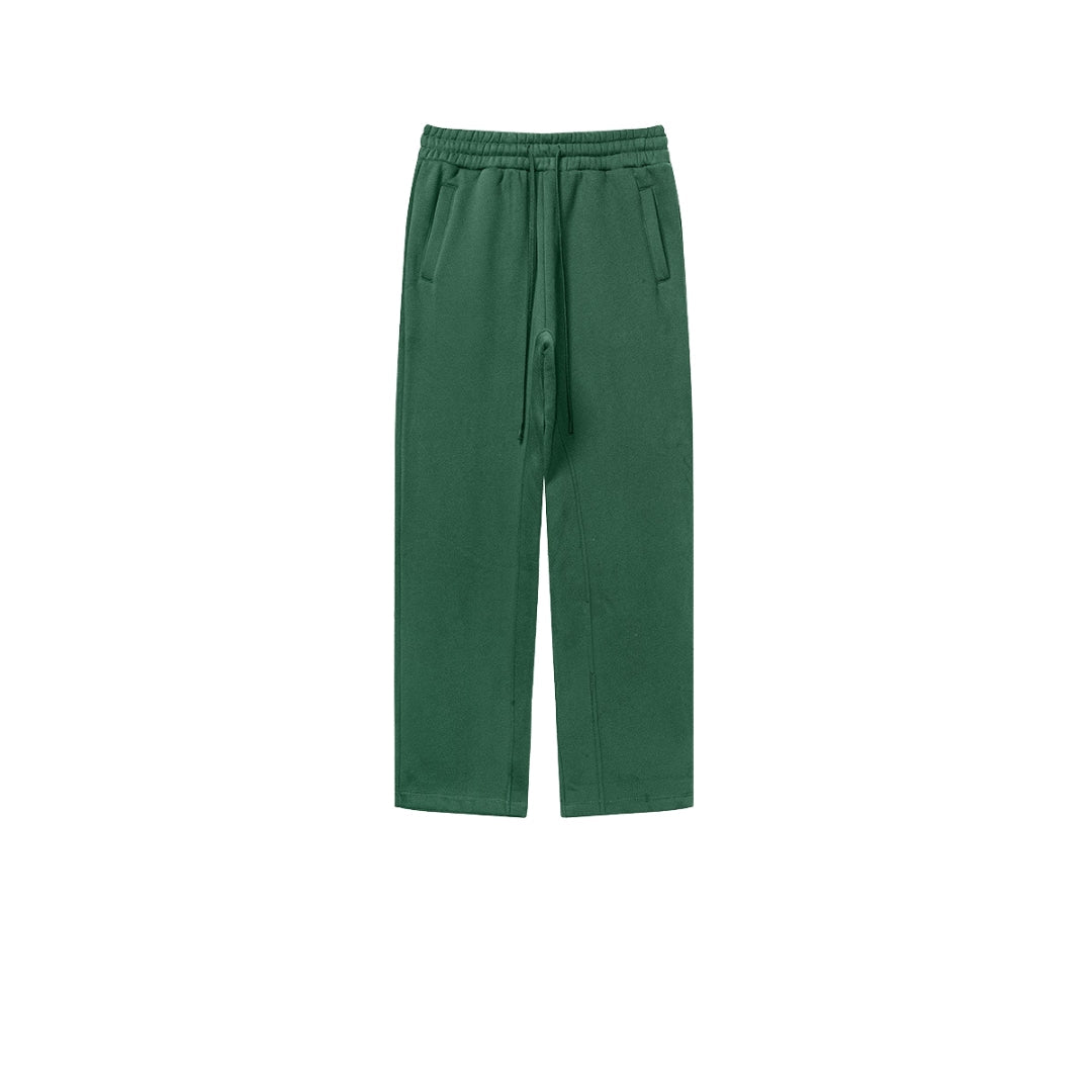 green pants