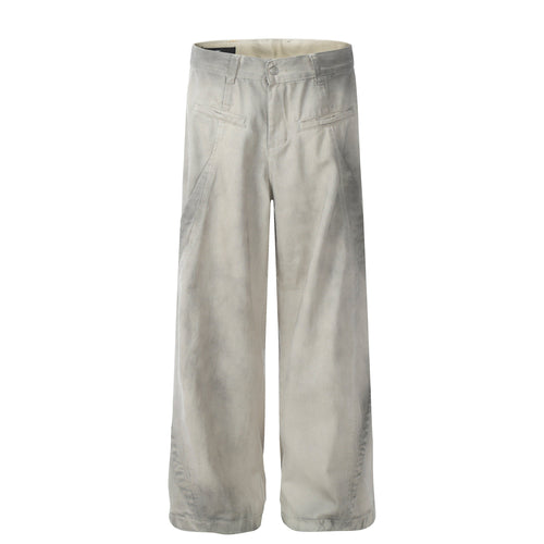 Madxmarx Washed Grey Utility Pants - XS / Grey