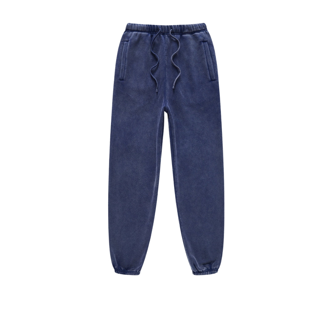 Oversize Fleece Lining Washed Zipper Hoodie & Pullover Hoodie & Pants Setup