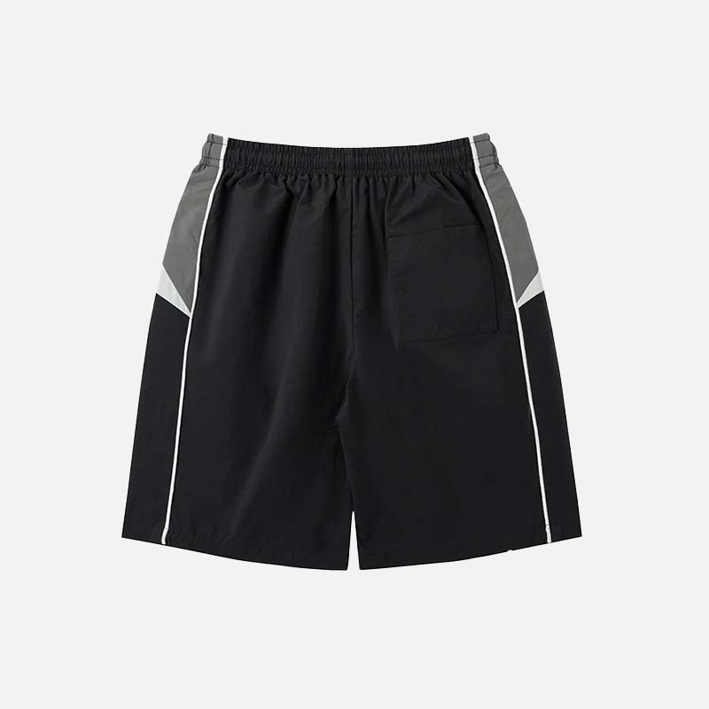 Trendy patchwork hiphop shorts