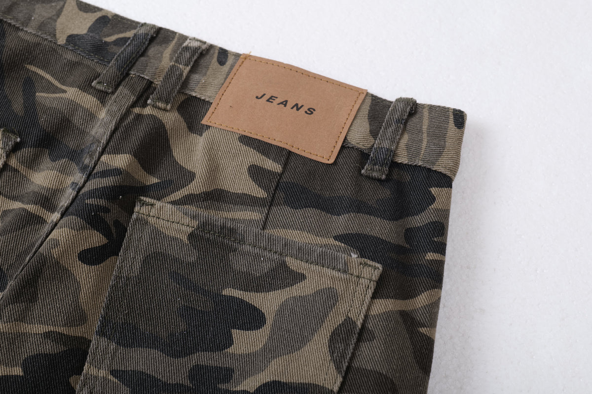 Calça Cargo Multibolsos Camuflada Madxmarx