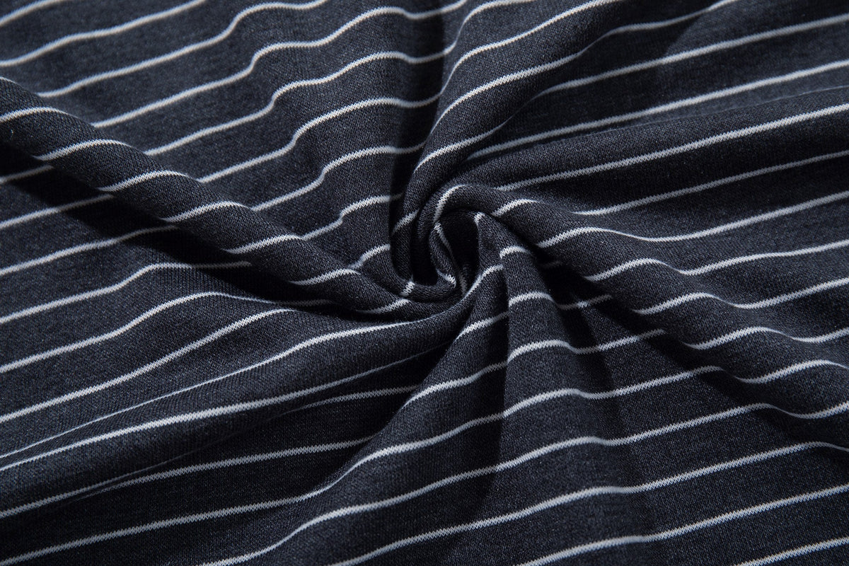 Madxmarx Striped Graphic Long Sleeve Tee