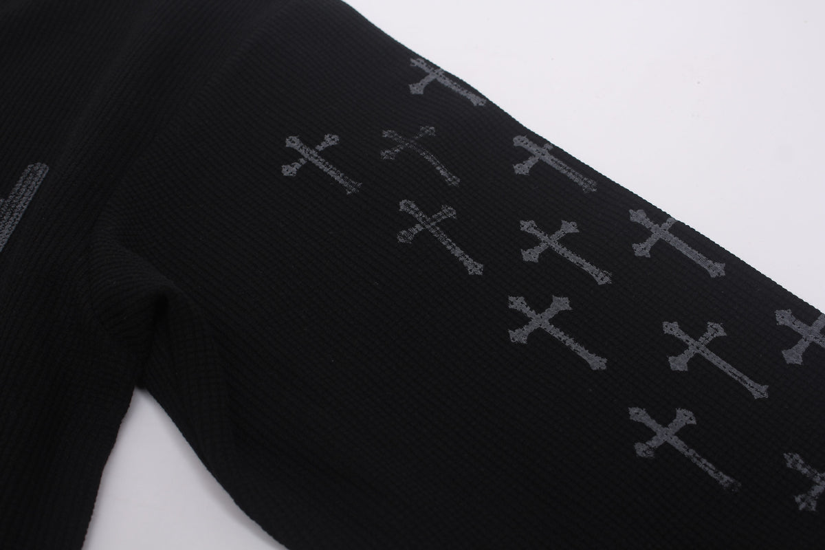 Madxmarx Graphic Waffle Long Sleeve