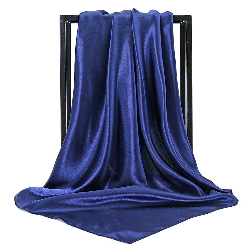 Satin Solid Color Headscarf