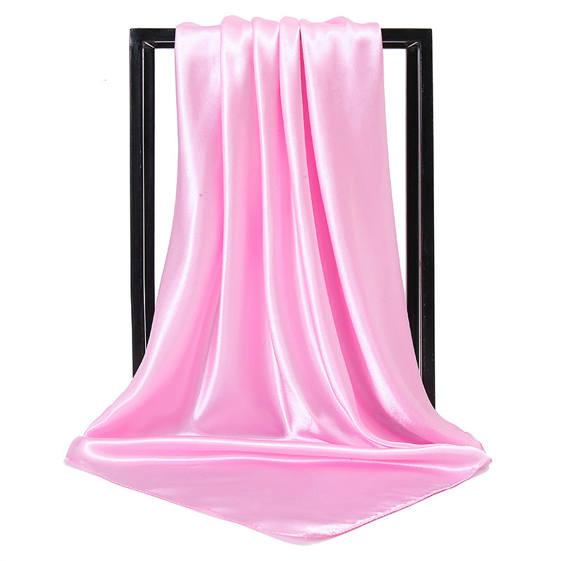 Satin Solid Color Headscarf