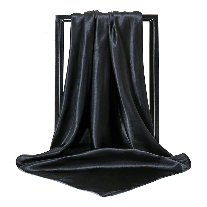 Satin Solid Color Headscarf