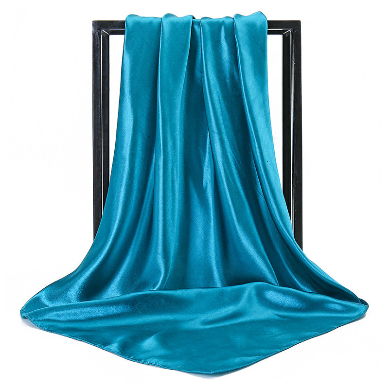 Satin Solid Color Headscarf