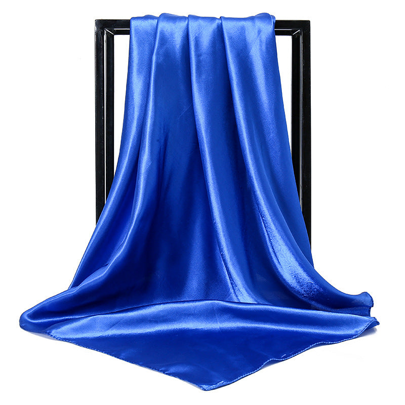 Satin Solid Color Headscarf