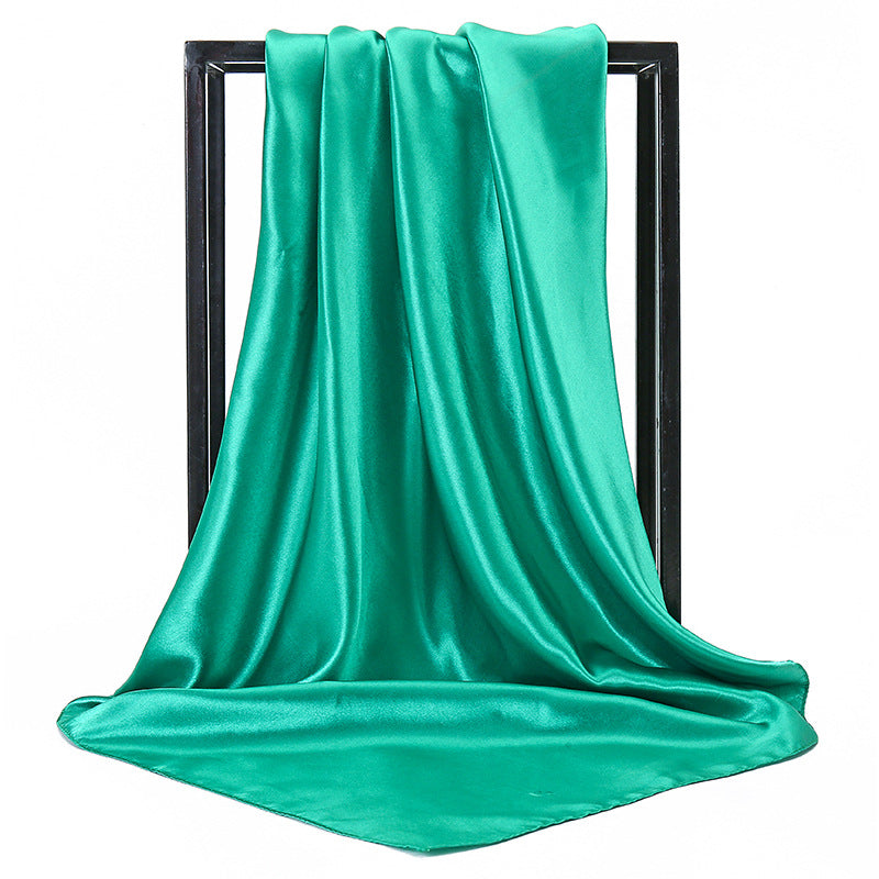 Satin Solid Color Headscarf
