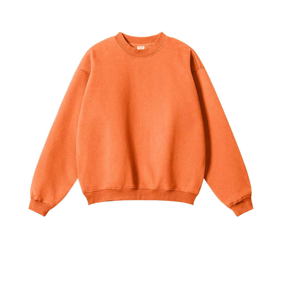 Fleece Lining Oversize Sweatshirt