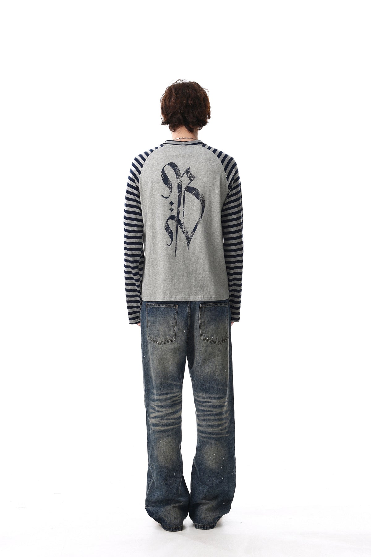Madxmarx Cross Graphic Raglan Long Sleeve Tee