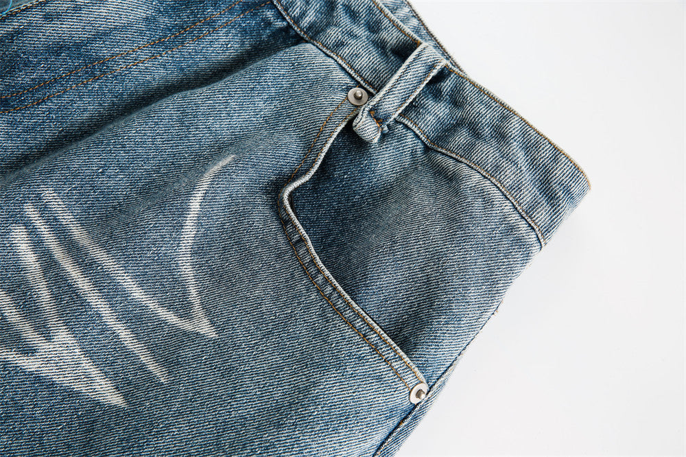 Short punk rétro de style américain vintage