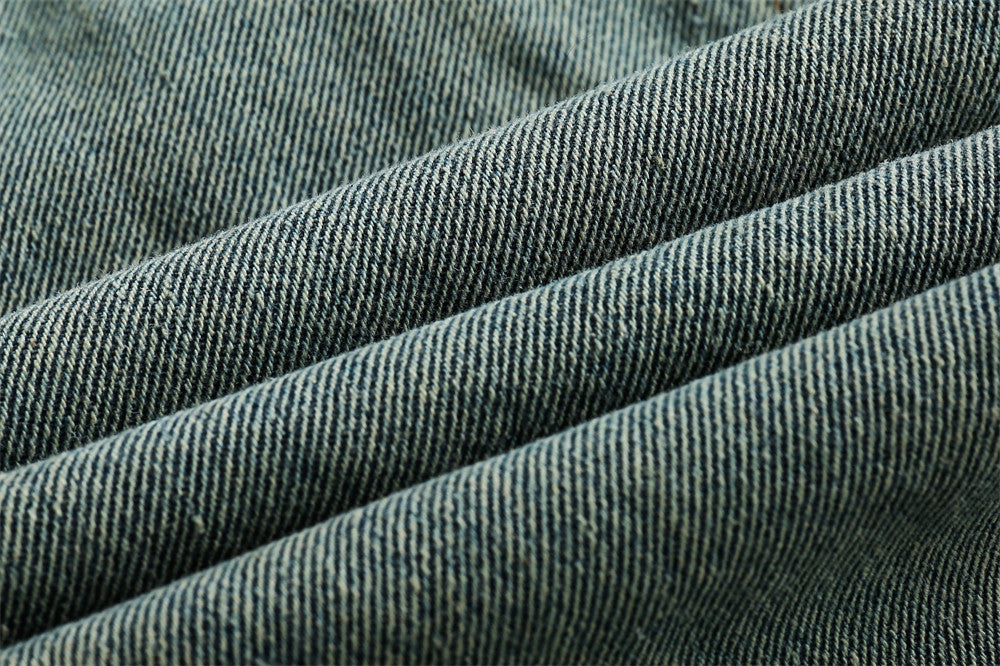 Short en jean vintage décontracté ample et droit