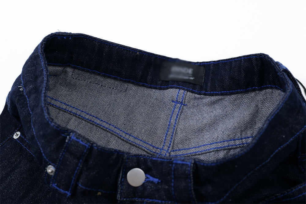 Plaid Contrast Pocket Tooling Shorts
