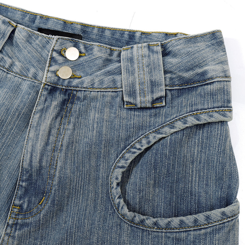 Retro Amerikaanse stijl denim shorts