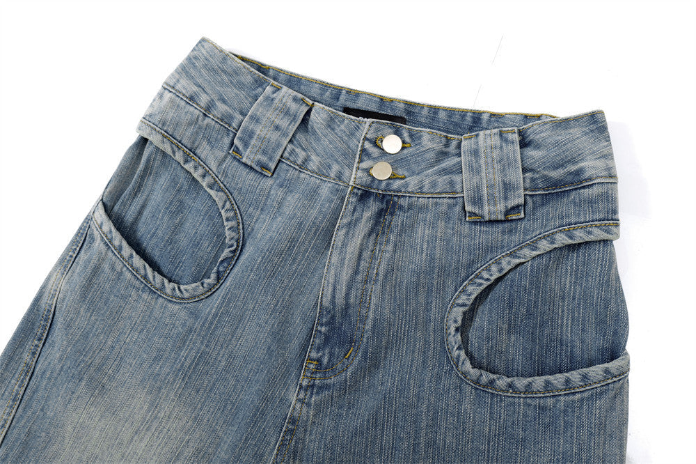 Retro Amerikaanse stijl denim shorts