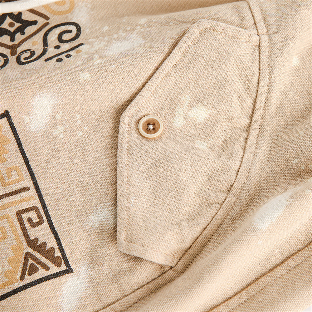 Short décontracté ample à imprimé graffiti 