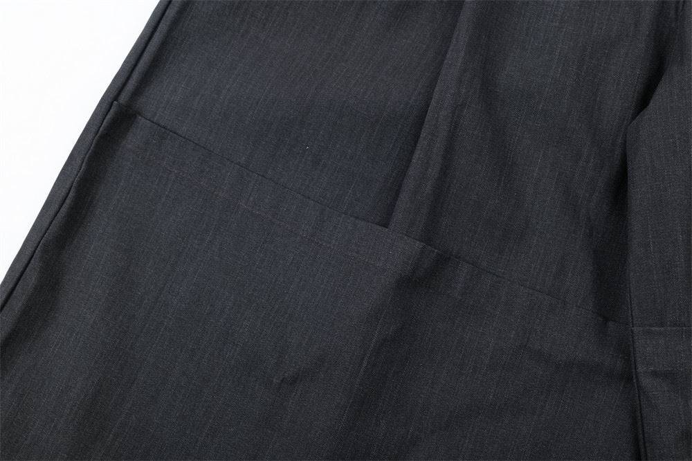 Auffällige einfarbige breite Jorts mit Krempe