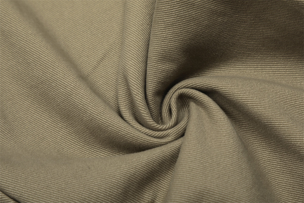 Solid Color Pleated Wide Leg Short