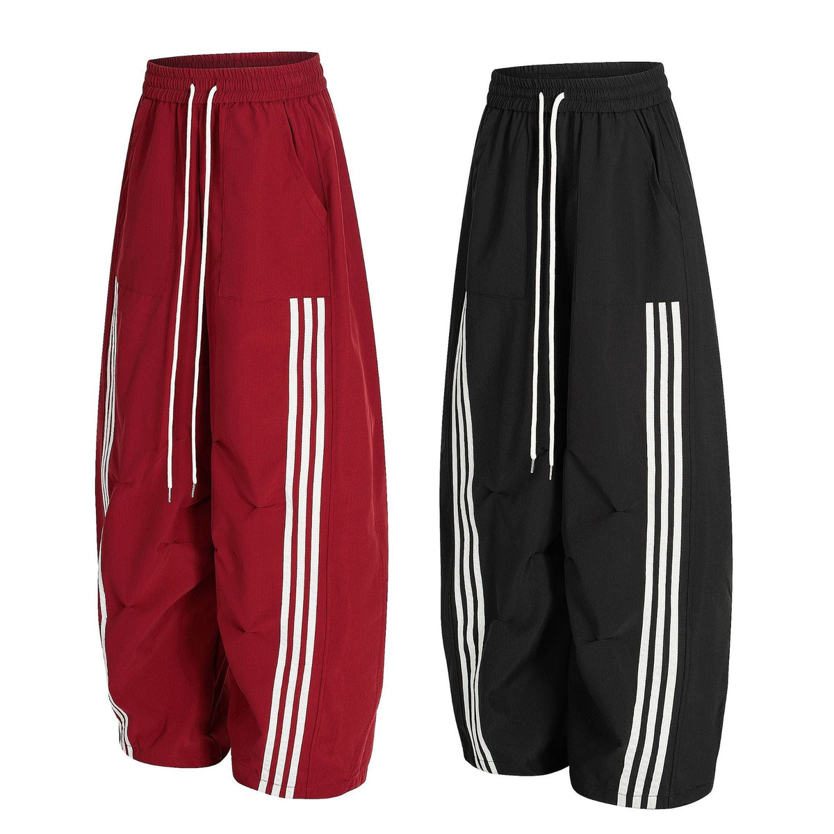 Striped Athletic Jogger Pants & Windbreaker Jacket