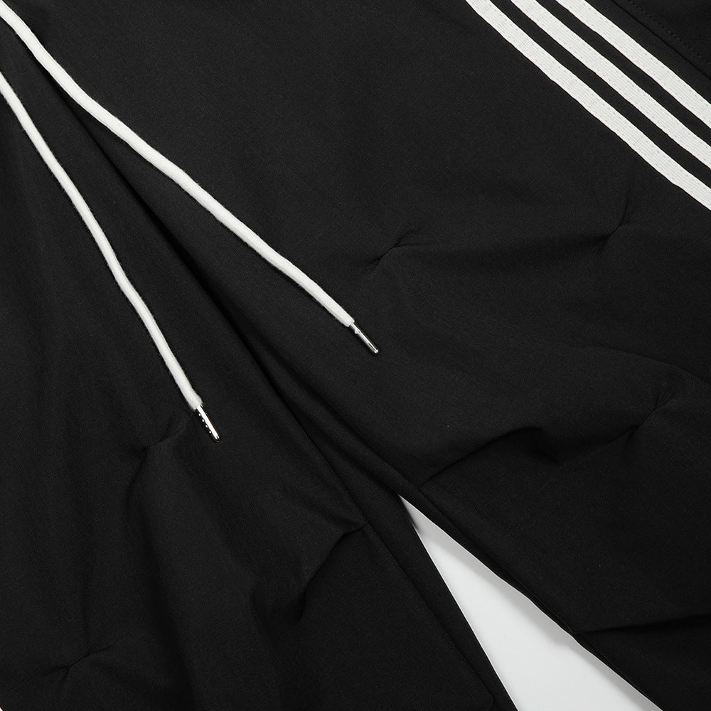 Striped Athletic Jogger Pants & Windbreaker Jacket