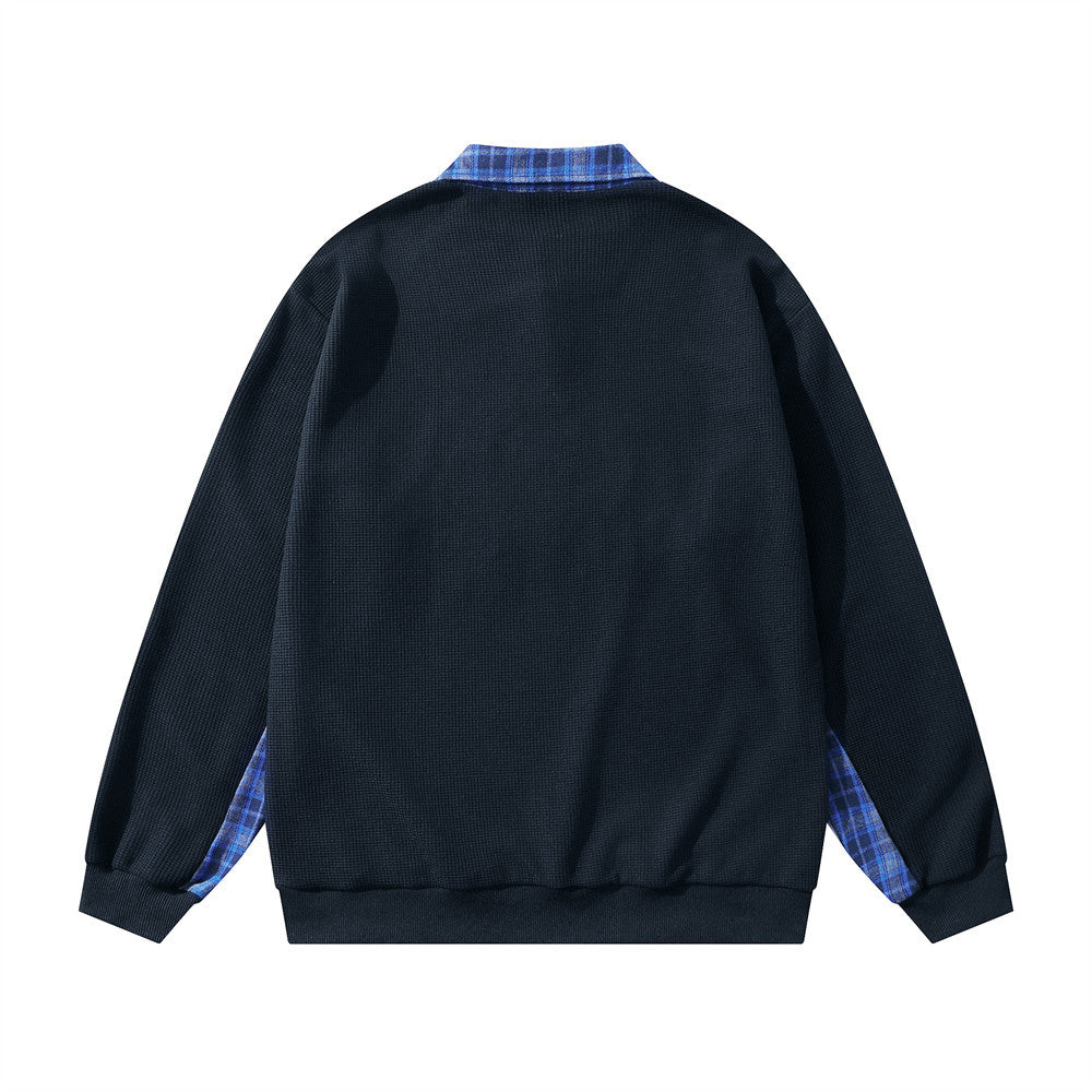 High-Quality Embroidered Oversized Collar Sweatshirt