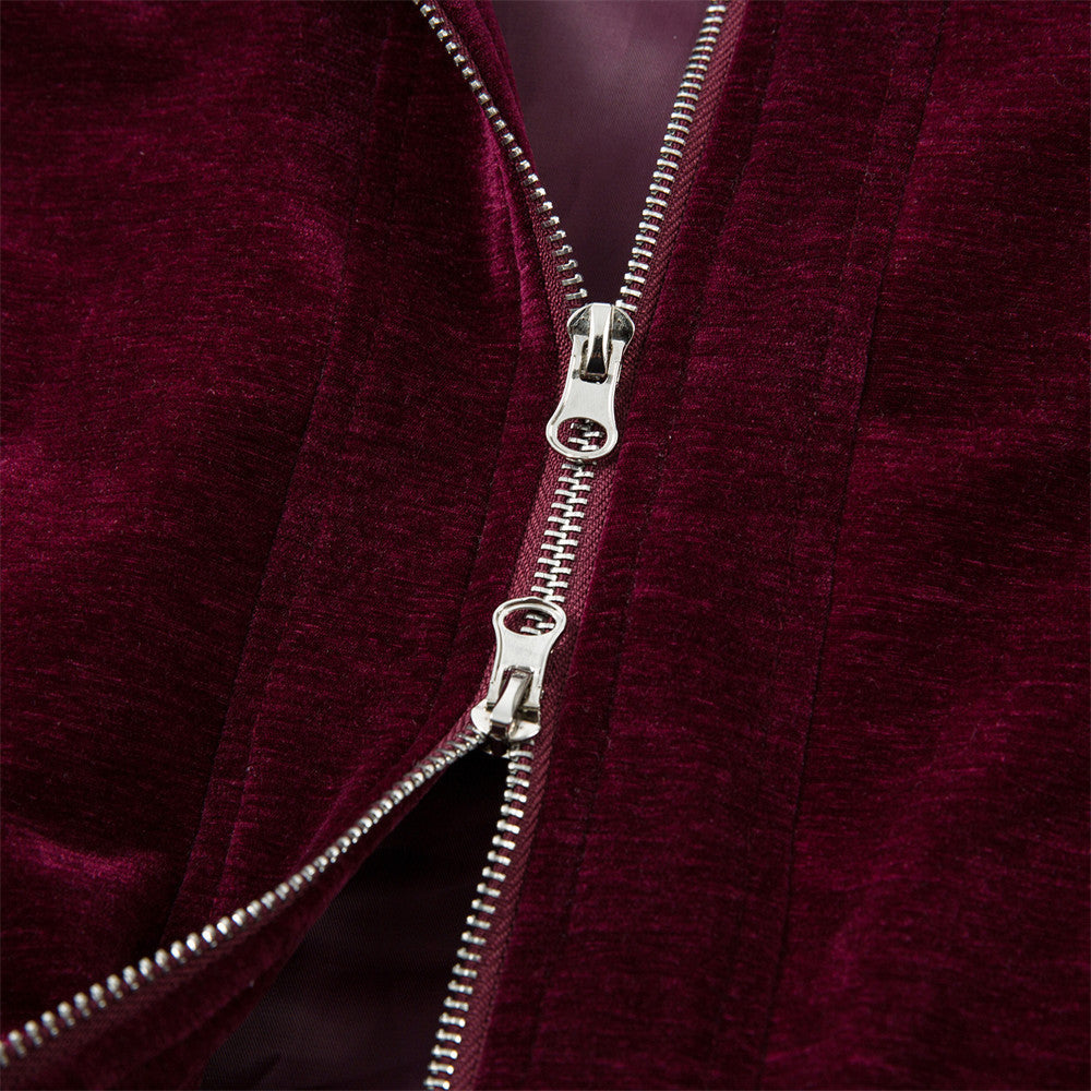 Streetwear Cool Stylish Faux Leather Collar Jacket