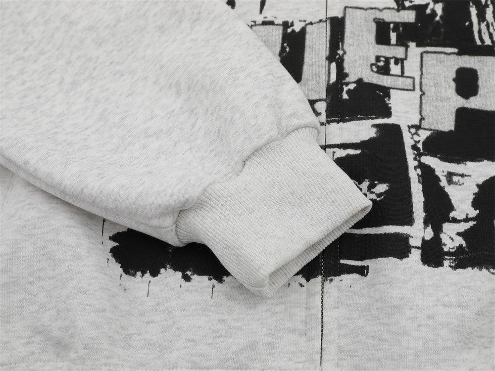 Streetwear Y2K Oversized Faux Fur Hooded Sweatshirt
