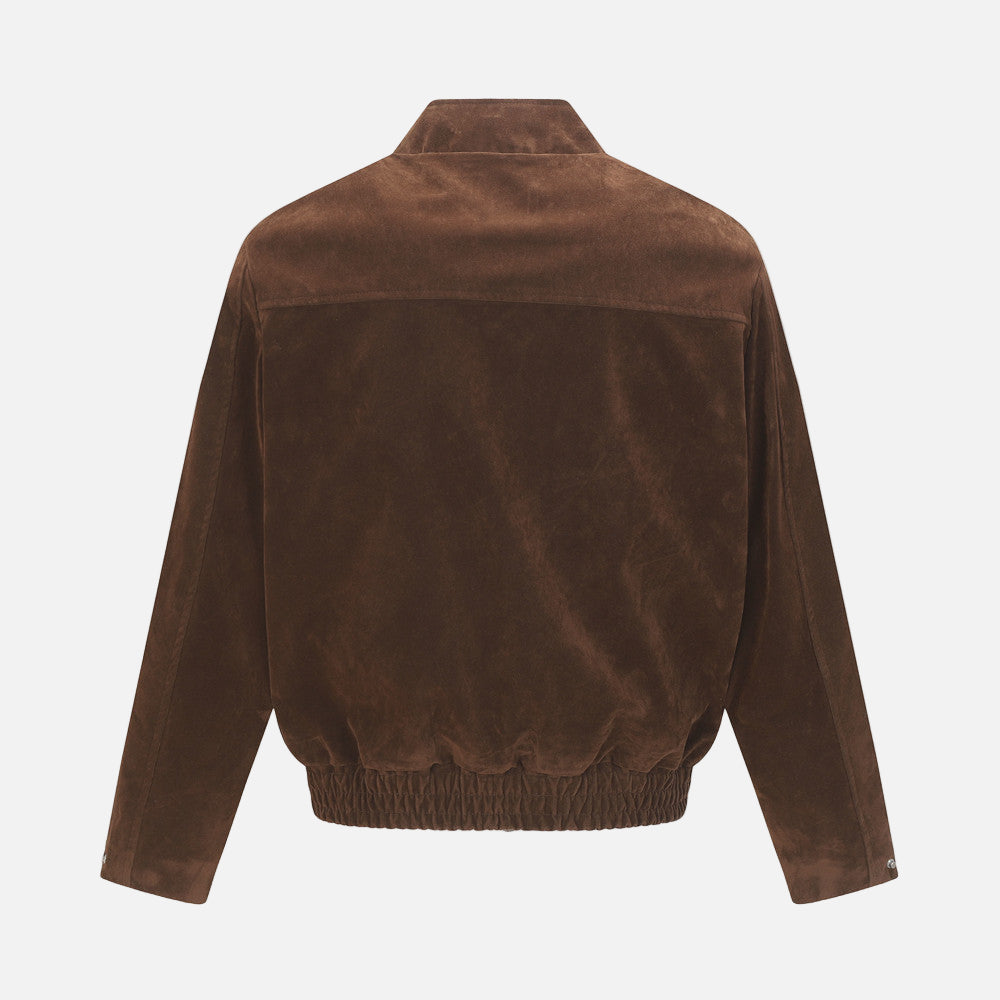 Warm Punk European Style Casual Zip-Up Woven Jacket