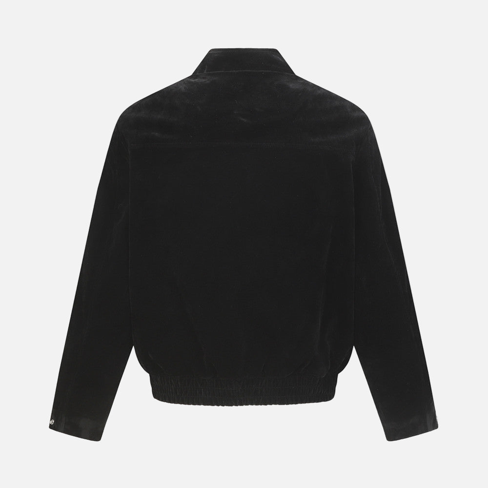 Warm Punk European Style Casual Zip-Up Woven Jacket