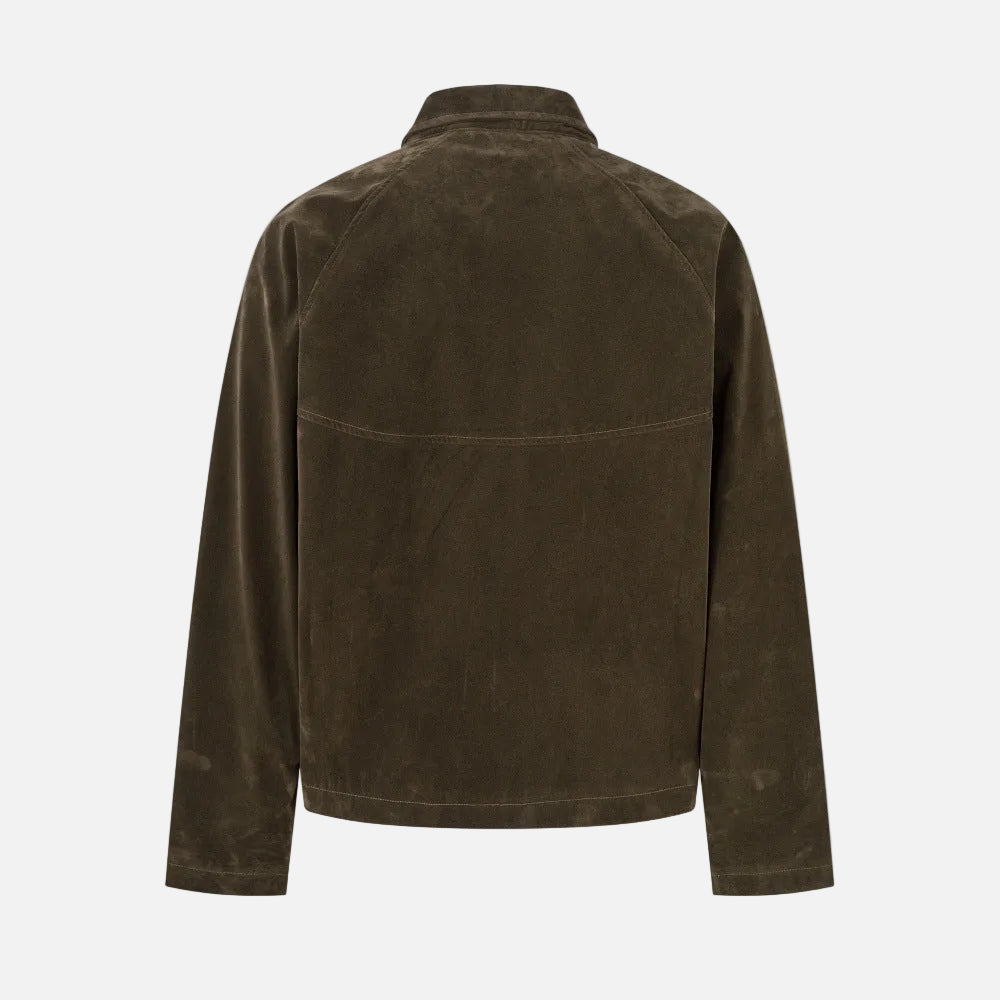 Deconstructed Split Design Solid Color Lapel Jacket