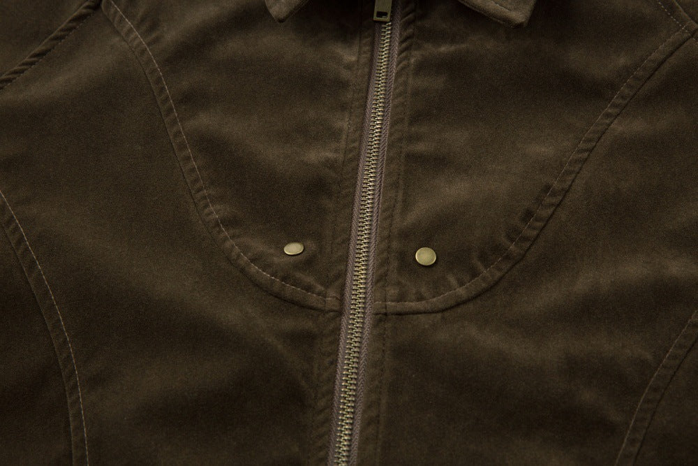 Deconstructed Split Design Solid Color Lapel Jacket