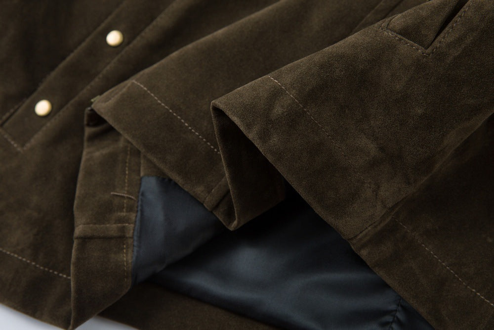 Deconstructed Split Design Solid Color Lapel Jacket