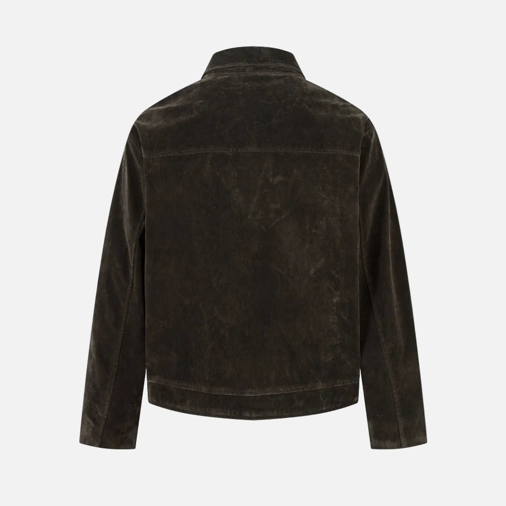Stylish Casual Heavy Metal Buckle Design Jacket