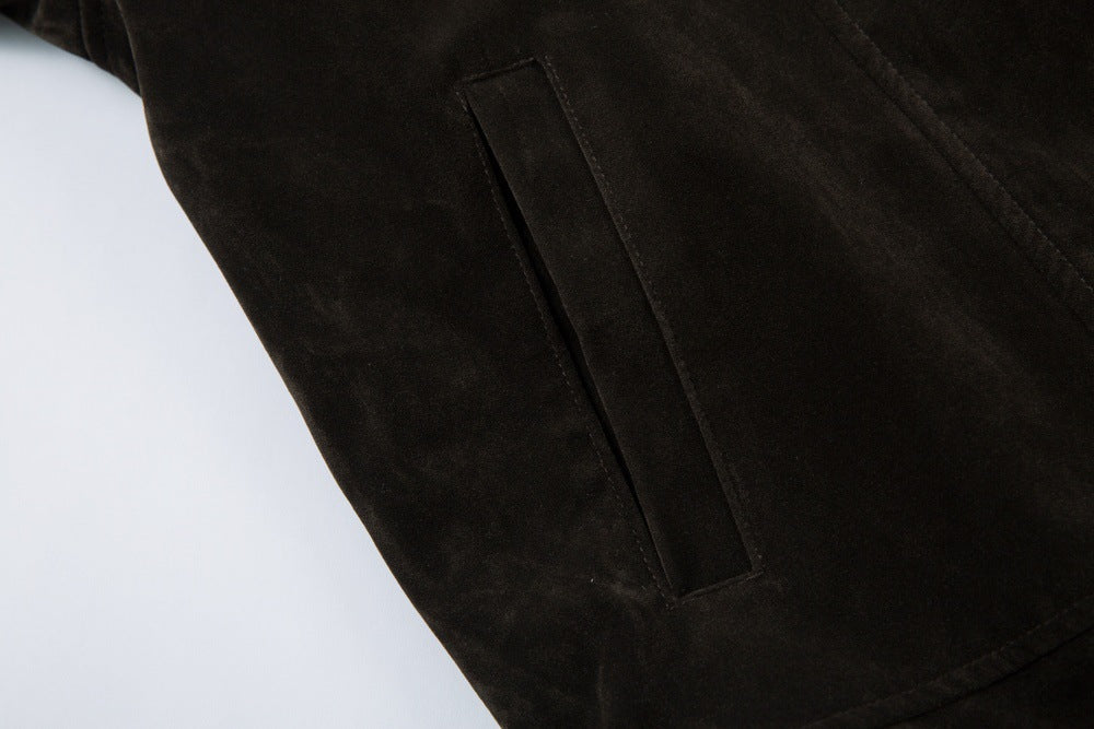 Stylish Casual Heavy Metal Buckle Design Jacket