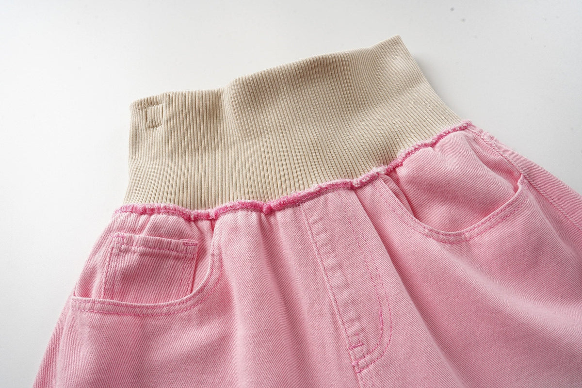 Madxmarx Weit geschnittene Jeans in verwaschenem Pink