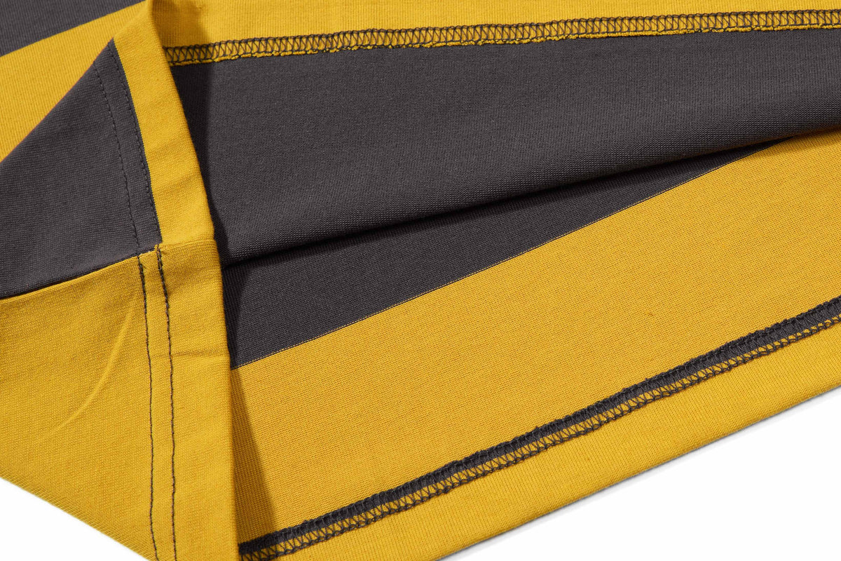 Madxmarx Varsity Stripe Graphic Rugby Long Sleeve