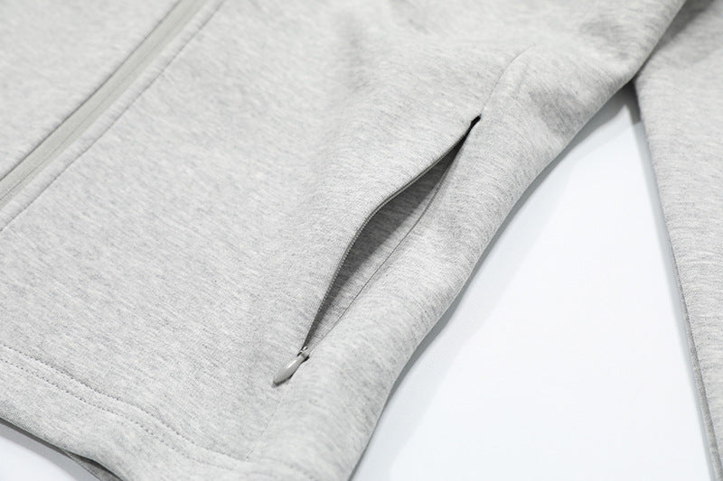 DAXUEN Slim-fit mock neck zip jacket