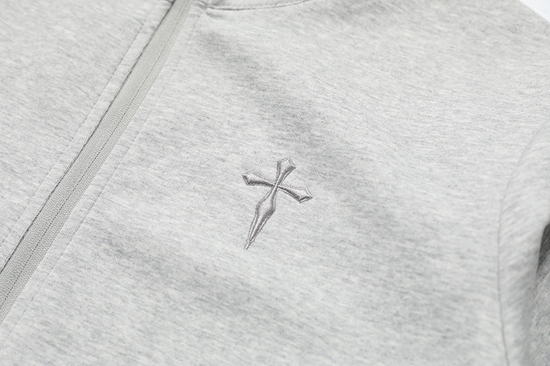 DAXUEN Slim-fit mock neck zip jacket