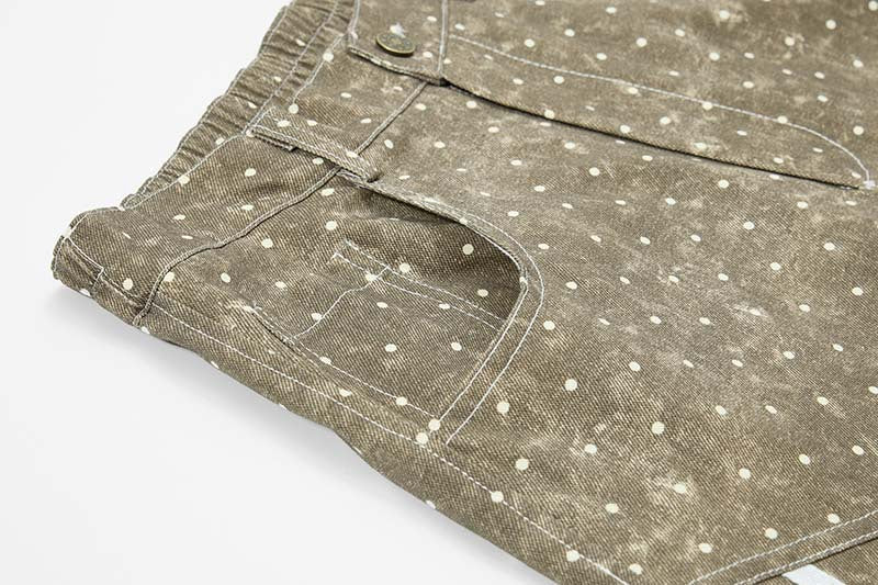 Faded Polka Dot Wide Leg Pants