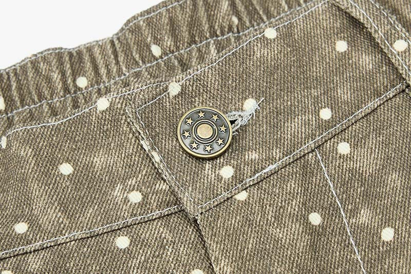 Faded Polka Dot Wide Leg Pants