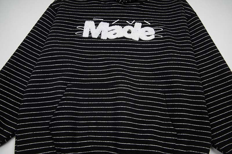 Made Striped Graphic Hoodie