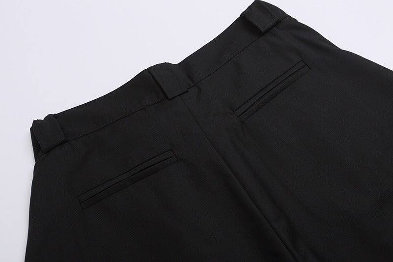 High-Waisted Wide-Leg Shorts