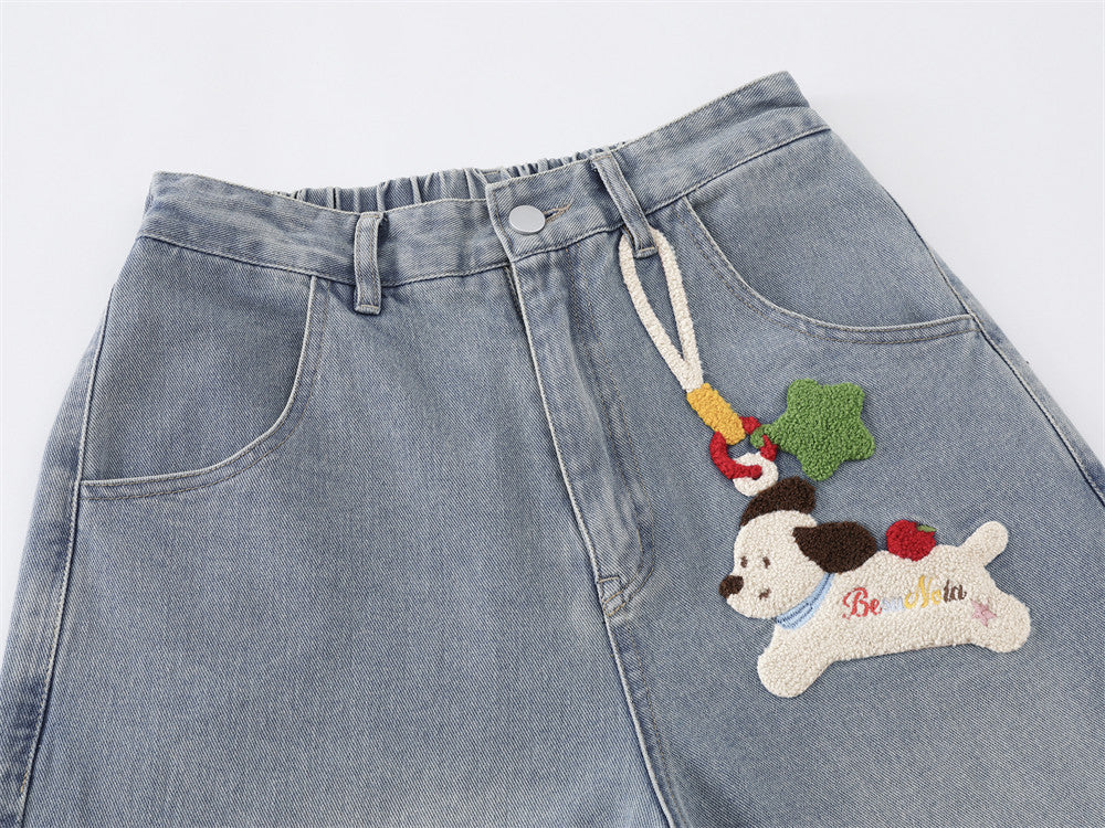 Be Nola Embroidered Denim Culottes