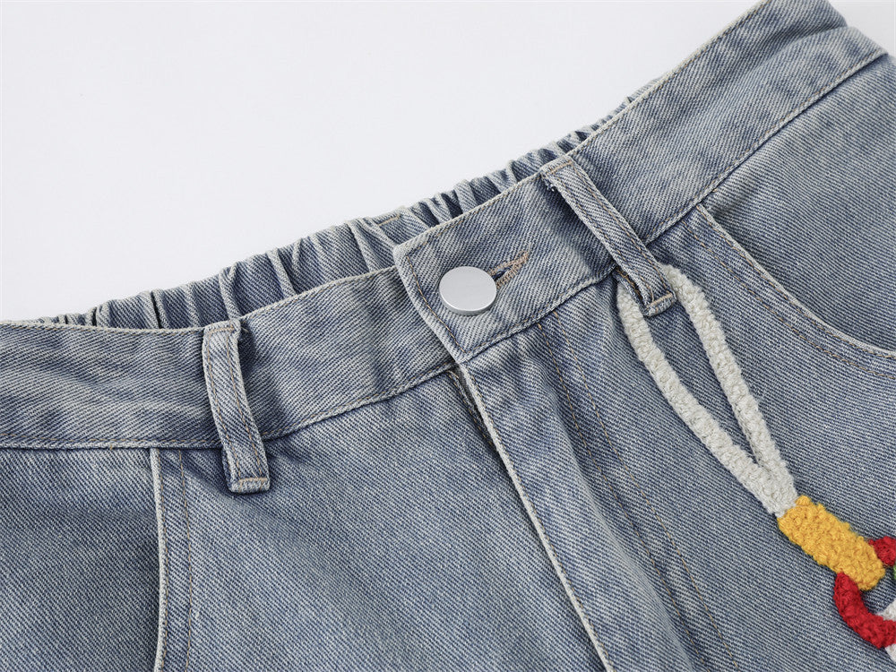 Be Nola Embroidered Denim Culottes