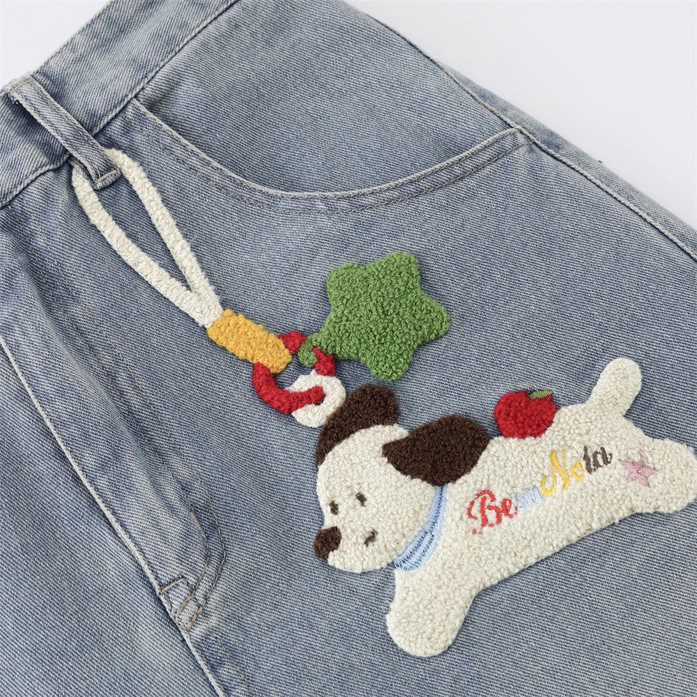 Be Nola Embroidered Denim Culottes