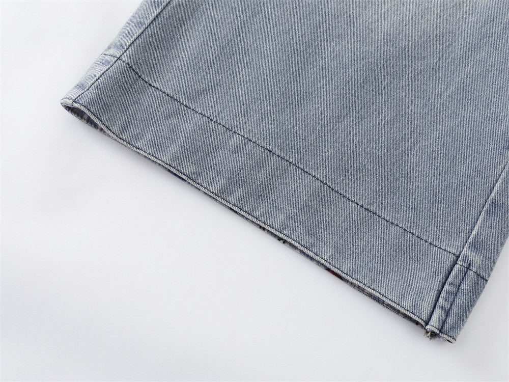 Be Nola Embroidered Denim Culottes
