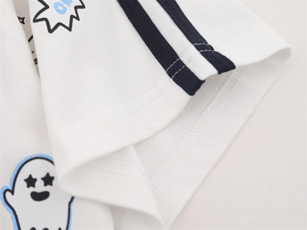 Cartoon Graphics Polo Shirt – Short Sleeve