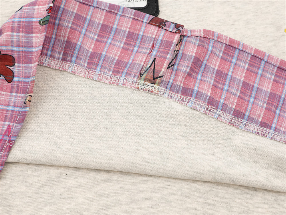 Polo à motif cartoon superposé