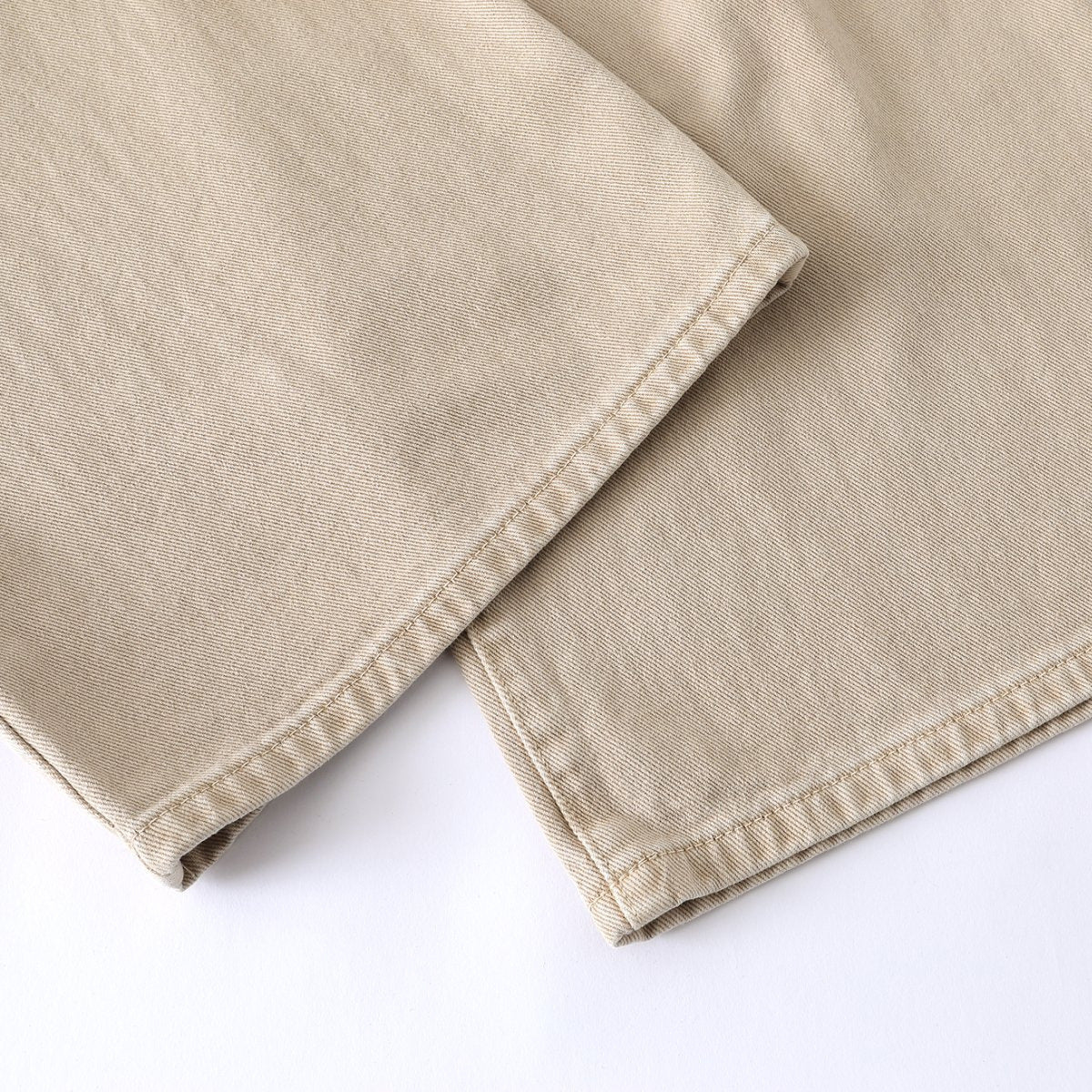 DAXUEN Beige high-waisted wide leg trousers